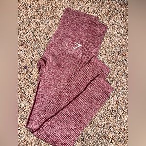Maroon gymshark size small leggings